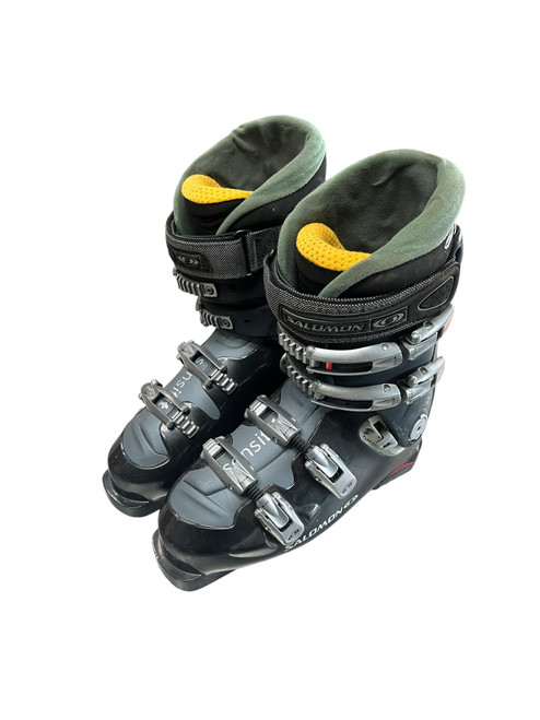Vist Large View of Product Image Which is Used Salomon SENSFIT Mens DH Ski Boot Black 280 MP - M10 - W11