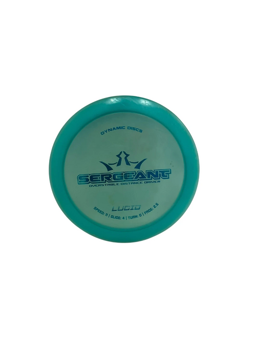 Vist Large View of Product Image Which is Used Dynamic Discs Lucid Sergeant 176g Teal Disc Golf Driver