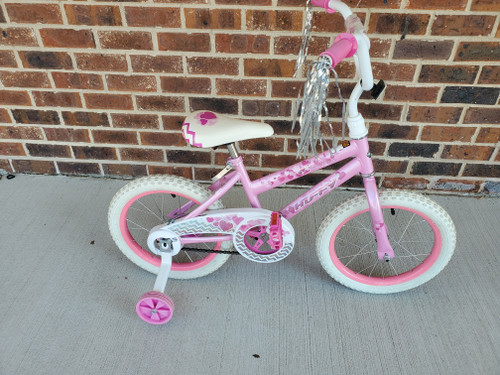 Vist Large View of Product Image Which is Used Huffy SEA STAR Training Wheel Bike Girls Pink 16"