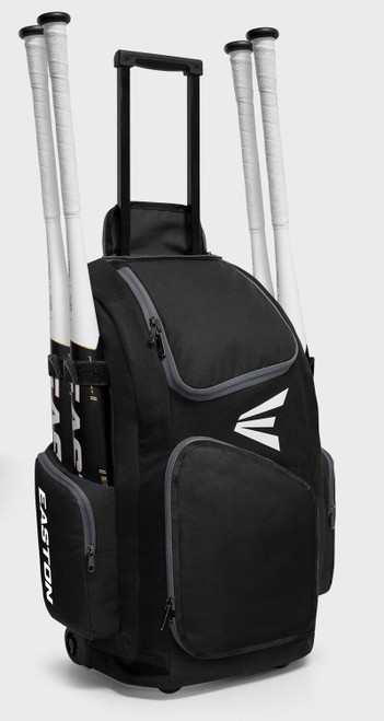 Vist Large View of Product Image Which is Easton Traveler Stand Up Wheeled Bag - Black
