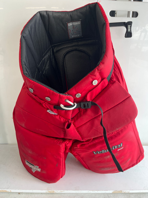 Vist Large View of Product Image Which is Used Vaughn VELOCITY 7400 Senior Goalie Pant Red MD