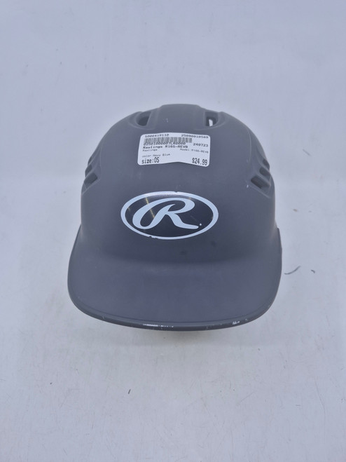 Vist Large View of Product Image Which is Used Rawlings R16S-REVB Batting Helmet No Mask Navy Blue One Size