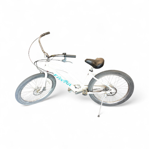 Vist Large View of Product Image Which is Used Electra TOWNIE GO STEP THRU 2022 Cruiser Bike Womens White 17-18" - MD  Frame