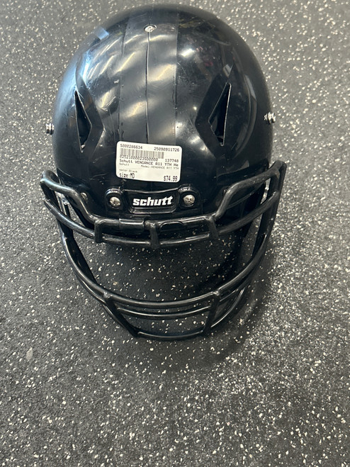 Vist Large View of Product Image Which is Used Schutt VENGANCE A11 YTH FB Helmet Black MD