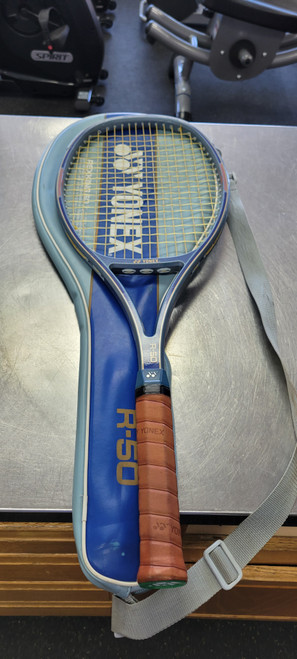 Vist Large View of Product Image Which is Used Yonex R-50 Adult Tennis Racquet None 4 1/2"