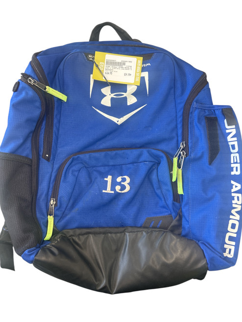 Vist Large View of Product Image Which is Used Under Armour STORM ROYAL UASB-SOBPRO 13 BB/SB Player Backpack Royal Blue MD