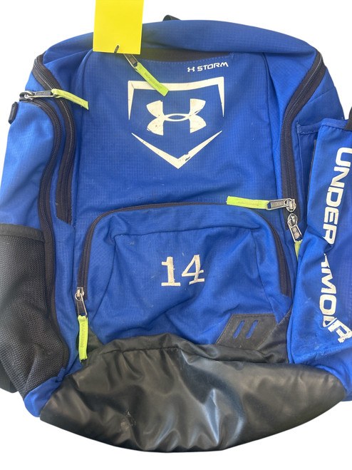 Vist Large View of Product Image Which is Used Under Armour STORM ROYAL UASB-SOBPRO 14 BB/SB Player Backpack Royal Blue MD