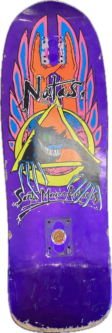 Vist Large View of Product Image Which is Used SANTA MONICA NATAS Skateboard Deck Only Purple Regular