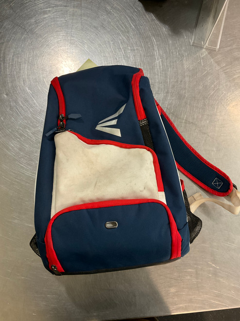 Vist Large View of Product Image Which is Used Easton BACKPACK BB/SB Player Backpack White/Red/Navy