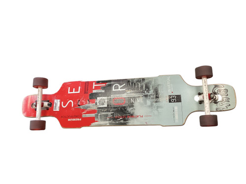 Vist Large View of Product Image Which is Used Sector 9 PLATINUM SERIES DROPPER Longboard Red Long
