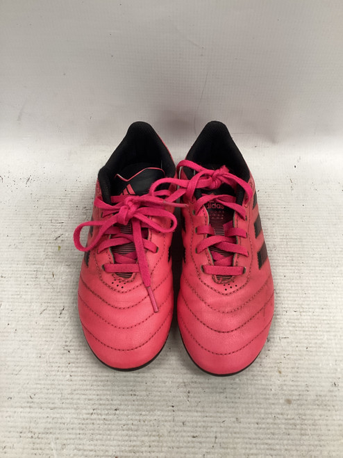 Vist Large View of Product Image Which is Used Adidas Soccer Cleats Pink And Black Junior 01.5