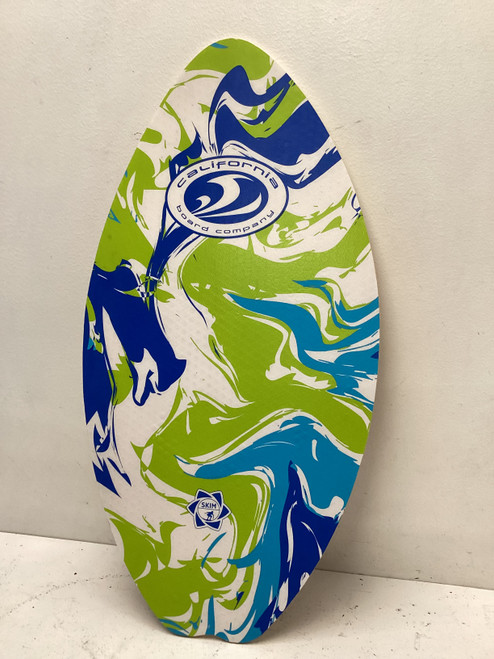 Vist Large View of Product Image Which is Used California Board Co Skim Board Royal Blue And Lime Green 35"
