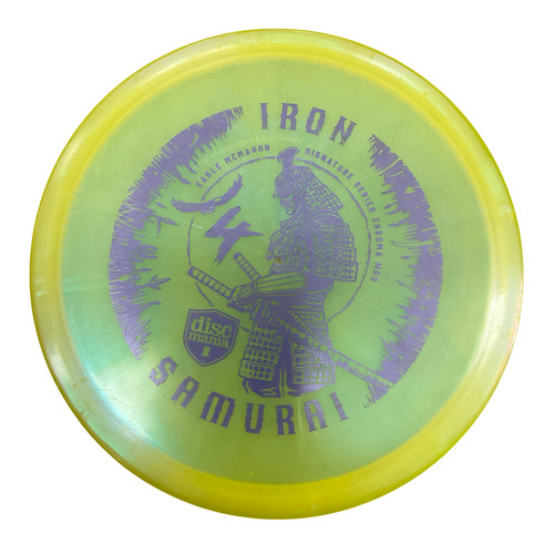 Vist Large View of Product Image Which is Used Discmania IRON SAMURAI 4 Disc Golf Mid Range Green