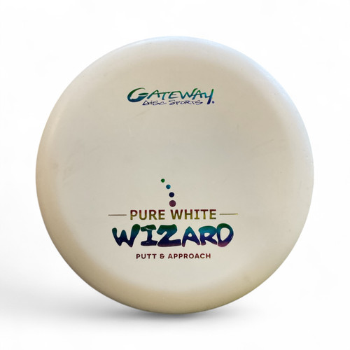 Used Gateway PURE WHITE WIZARD Disc Golf Putter White 11861-S000025755 Vist Large View of Product Image Which is Used Gateway PURE WHITE WIZARD Disc Golf Putter White