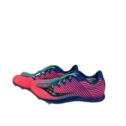 Vist Large View of Product Image Which is Used Saucony Track & Field Cleats Jr Pink Junior 05