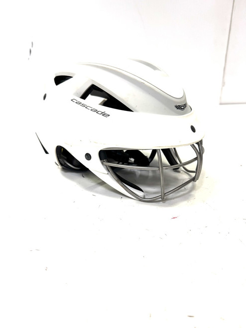 Used Cascade LX Lacrosse Helmet White One Size 11860-S000297924 Vist Large View of Product Image Which is Used Cascade LX Lacrosse Helmet White One Size