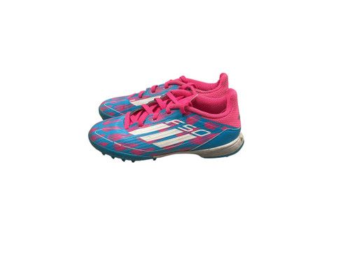 Vist Large View of Product Image Which is Used Adidas Soccer Turf Shoes Carolina Blue Youth 13.0
