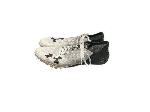 Vist Large View of Product Image Which is Used Under Armour 4201726349 Track & Field Cleats Adult White Senior 6.5