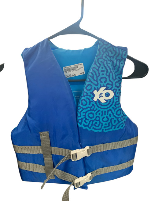 Used Youth PFD Royal Blue Youth 50-90 11842-S000221635 Vist Large View of Product Image Which is Used Youth PFD Royal Blue Youth 50-90