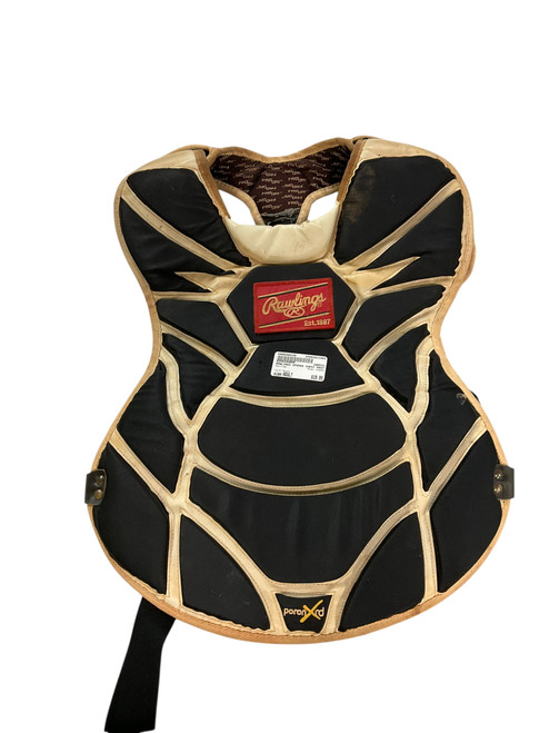 Vist Large View of Product Image Which is Used Rawlings CP950X Catchers Chest Protector Black Adult