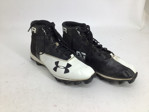 Vist Large View of Product Image Which is Used Under Armour SR 10.5 FB CLEATS Adult FB Cleats Black Senior 10.5