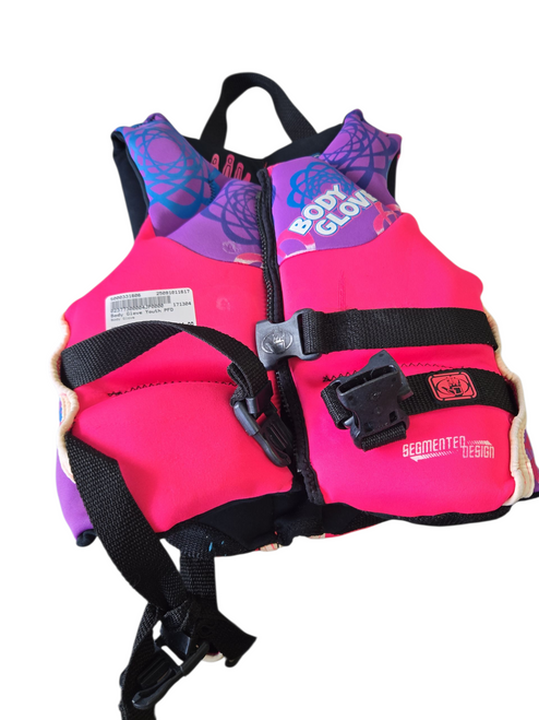 Vist Large View of Product Image Which is Used Body Glove Youth PFD Pink Youth 50-90