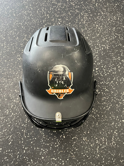 Vist Large View of Product Image Which is Used Adidas INCITE Batting Helmet w/Mask Black One Size