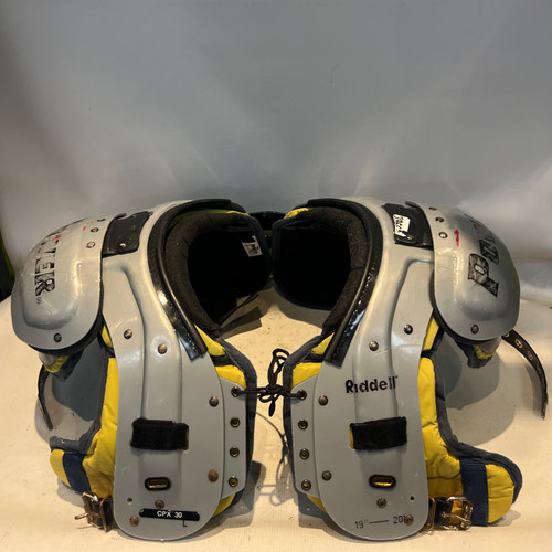 Vist Large View of Product Image Which is Used Riddell POWER SPK FB Shoulder Pads Black MD