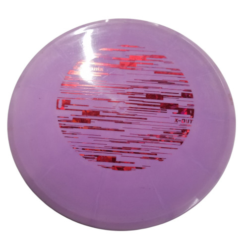 Vist Large View of Product Image Which is Used Discmania MUTANT X-OUT Disc Golf Mid Range Purple