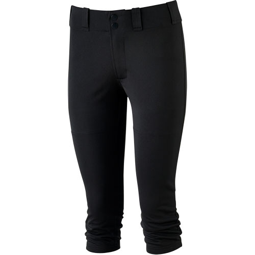 Vist Large View of Product Image Which is New Mizuno BELTED BB/SB Pant Womens Black LG