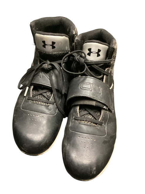 Vist Large View of Product Image Which is Used Under Armour Adult FB Cleats Black Senior 10