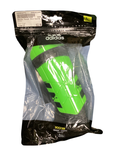 Vist Large View of Product Image Which is Used Adidas Soccer Shin Guards Junior Green LG