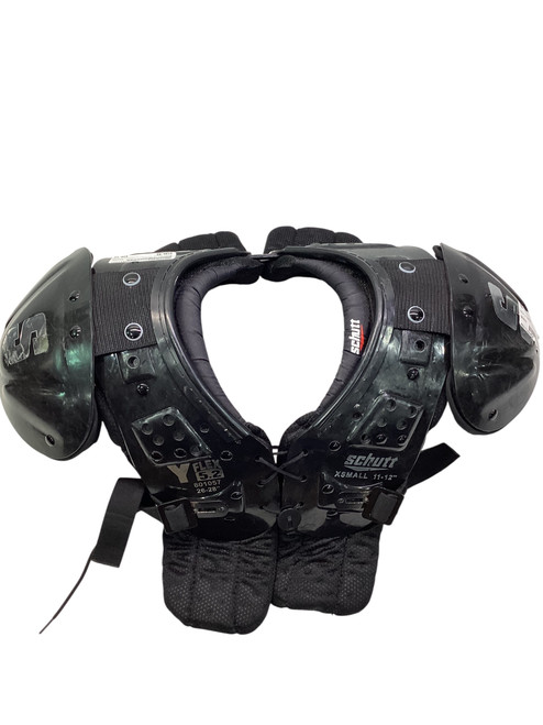 Vist Large View of Product Image Which is Used Schutt Y FLEX 5.2 FB Shoulder Pads Black SM