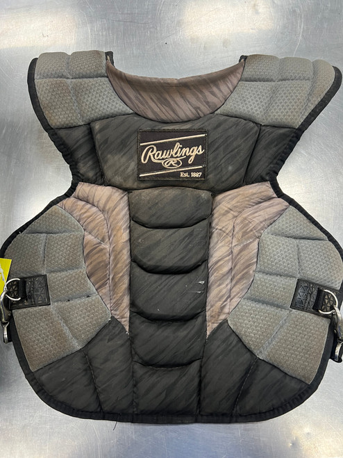 Vist Large View of Product Image Which is Used Rawlings VELO 2.0 Catchers Chest Protector Black Adult
