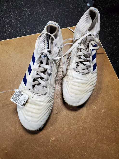 Vist Large View of Product Image Which is Used Adidas PREDATOR Soccer Cleats Royal Blue And White Senior 6