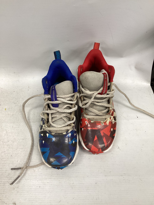 Vist Large View of Product Image Which is Used Under Armour FREEDOM BB/SB Cleats White/Red/Navy Youth 13.0