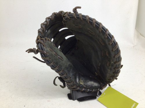 Used Rawlings HIGHLIGHT 11.5IN RHT 1ST BASE MITT BB/SB First Base RH Throw Black 11 1/2" 11752-S000069799 Vist Large View of Product Image Which is Used Rawlings HIGHLIGHT 11.5IN RHT 1ST BASE MITT BB/SB First Base RH Throw Black 11 1/2"