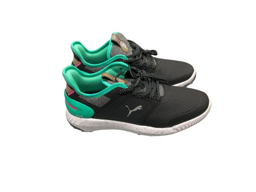 Used Puma 378552-01 Mens Golf Shoes Black Senior 8 Vist Large View of Product Image Which is Used Puma 378552-01 Mens Golf Shoes Black Senior 8