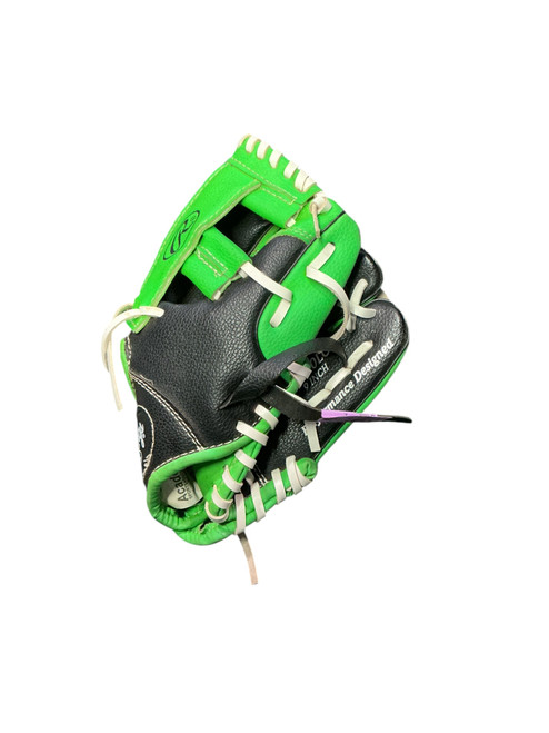 Vist Large View of Product Image Which is Used Rawlings PL90LG BB/SB Glove RH Throw Green 9"