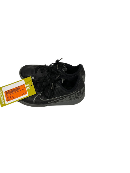 Vist Large View of Product Image Which is Used Nike Soccer Indoor Shoes Black Youth 13.0