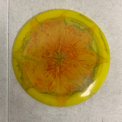 Vist Large View of Product Image Which is Used Discmania MENTOR Disc Golf Driver Yellow 168g