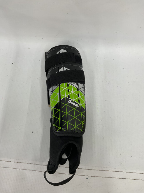 Vist Large View of Product Image Which is Used Franklin Soccer Shin Guards Youth Black SM