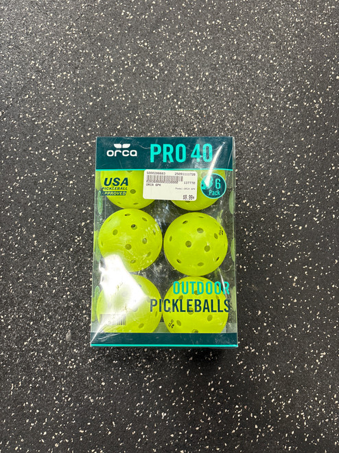 Vist Large View of Product Image Which is Used ORCA 6PK Pickleball Balls