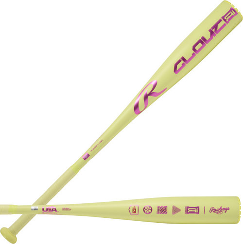 Vist Large View of Product Image Which is Rawlings Clout AI -10 USA Bat #RUS6C10