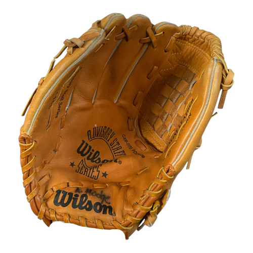 Vist Large View of Product Image Which is Used Wilson ADVISORY STAFF BB/SB Glove LH Throw Brown 13"