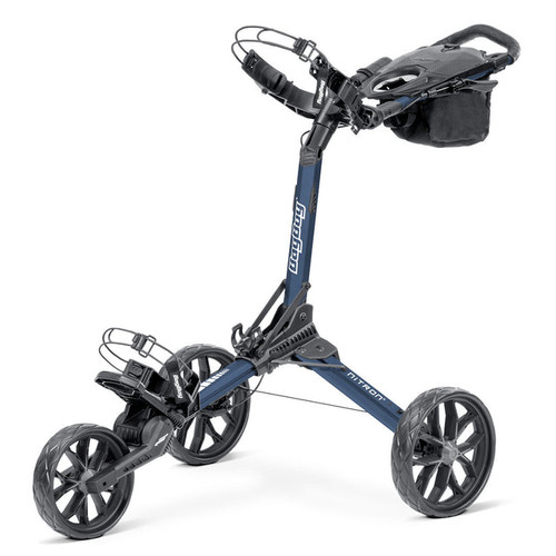 Vist Large View of Product Image Which is Bag Boy Nitron Auto-Open Golf Push Cart Navy/Charcoal #BB72190