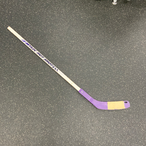 Vist Large View of Product Image Which is Used Mylec HOT SHOT Hockey Sticks Jr Purple