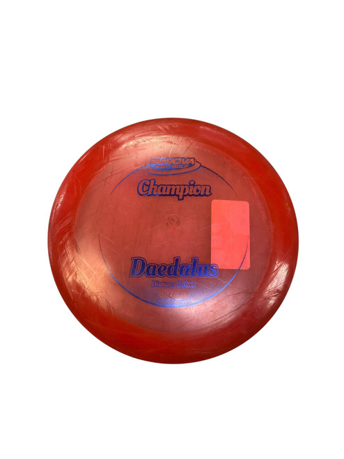 Vist Large View of Product Image Which is Used Innova CHAMP DAEDALUS Disc Golf Driver Red 169g