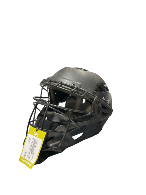 Vist Large View of Product Image Which is Used Easton ELITE CATCHER HELMET 6 1/2-7 1/2 Catchers Helmet w/Mask Black SM