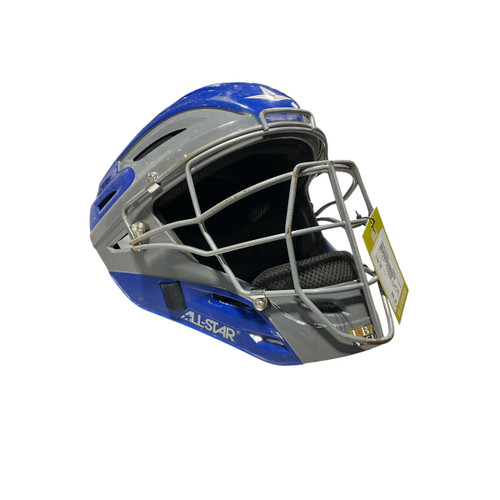 Used All Star MVP25000 SIZE 7-7 1/2 Catchers Helmet w/Mask Royal Blue One Size 11834-S000040553 Vist Large View of Product Image Which is Used All Star MVP25000 SIZE 7-7 1/2 Catchers Helmet w/Mask Royal Blue One Size
